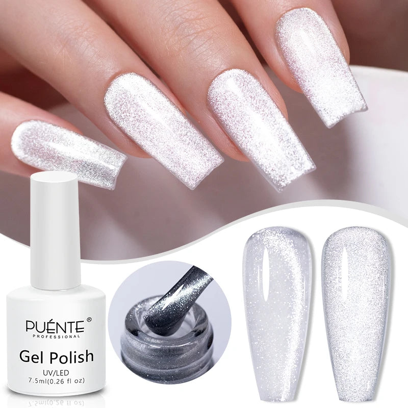 8ML Christmas Sparkling Reflective Diamond Glitter Liner Gel Nail Polish Soak Off UV Semi-Permanent Nail Art Varnish Manicure