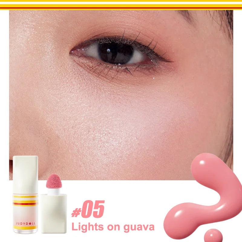 Judydoll Liquid Blush, Expanding & Shrinking Shade for Natural Flush, Long-Lasting, Dewy Finish for Fresh & Radiant Cheeks