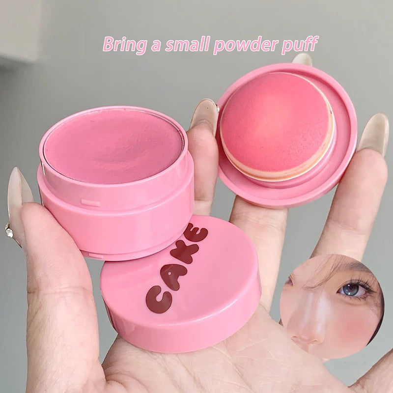 Blush Powder Palette Mashed Potato Natural Matte Brighten Skin Milk Peach Pink Purple Apricot Rubor Rouge Blusher Korean Makeup