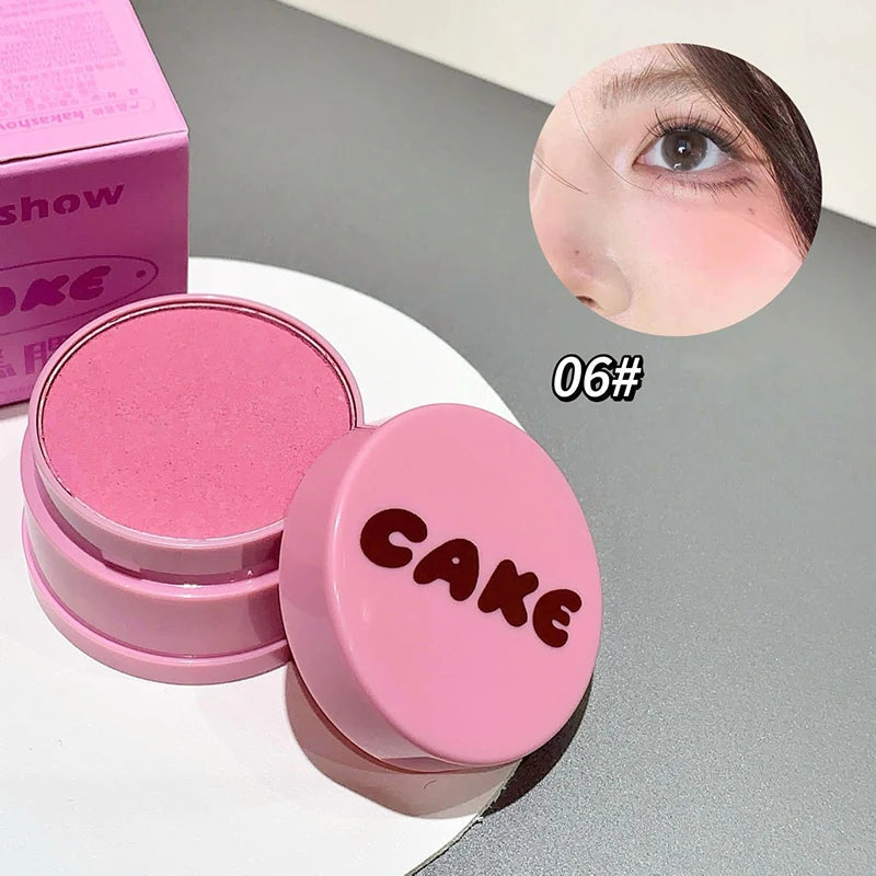 Blush Powder Palette Mashed Potato Natural Matte Brighten Skin Milk Peach Pink Purple Apricot Rubor Rouge Blusher Korean Makeup