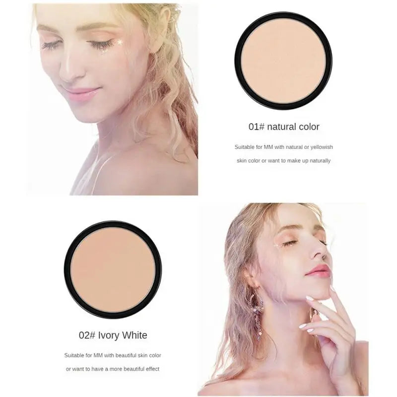 Velvet Matte Honey Pressed Powder Lightweight Breathable Powder Oil Control Long Lasting Waterproof Facial Makeup Powder