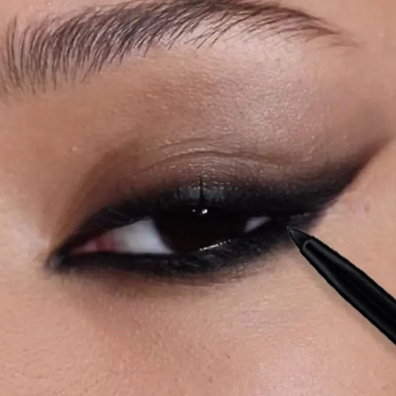 Black Eyeliner Pencil Matte Waterproof Long Lasting Gel Eyeliner Quick-drying No Blooming Eye Makeup Tools