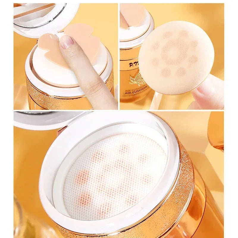 Air Cushion Butterfly Cream Moisturizing Foundation Whitening Oil-control Waterproof Makeup Cosmetics