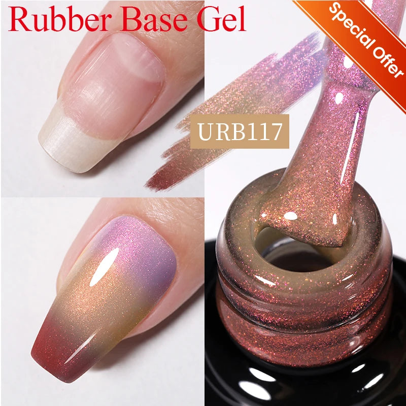 UR SUGAR 15ml Crystal Milky Jelly White Nude Gel Nail Polish Transparent Semi-permanent UV Gel Nail Art Soak Off Gel Varnish