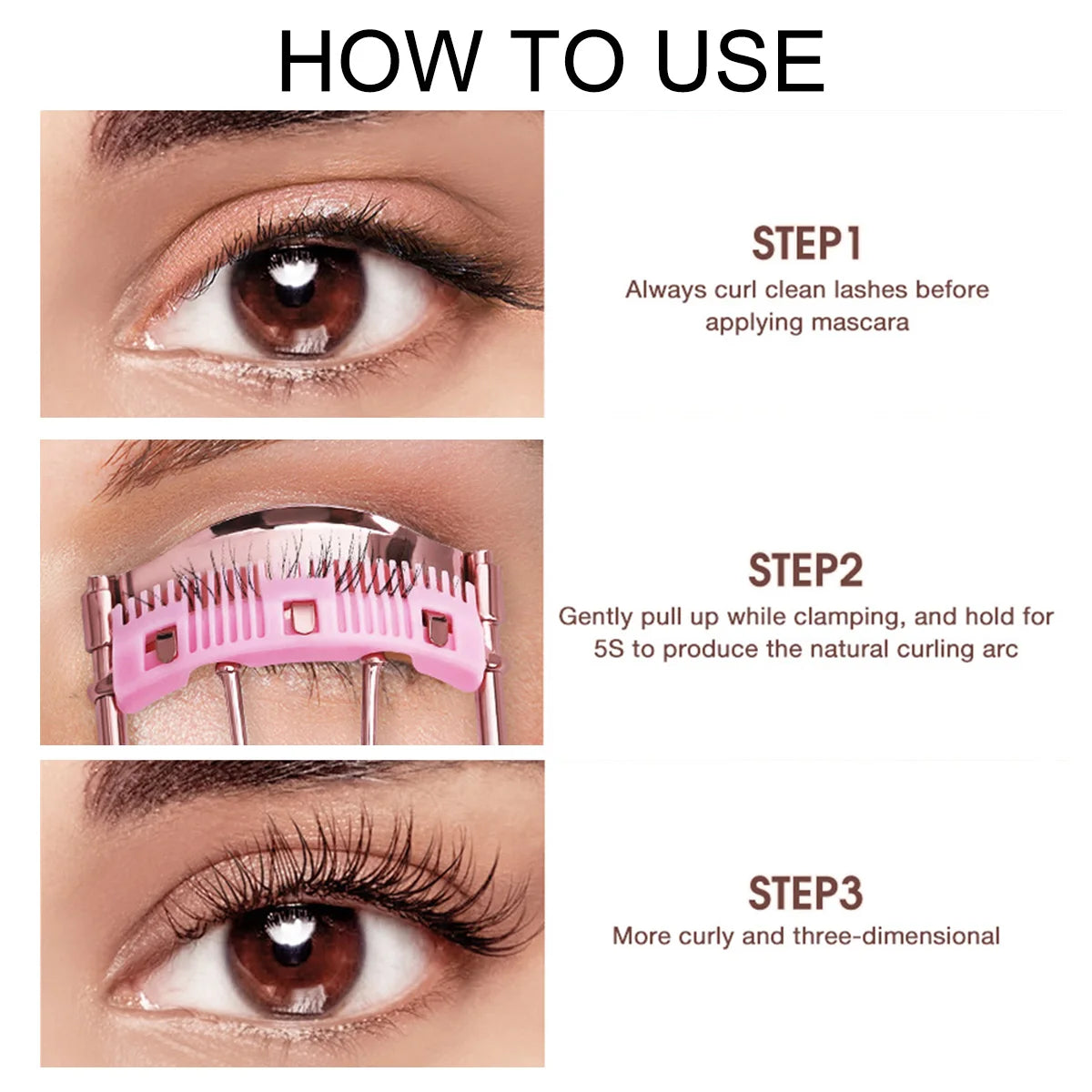 Professional Eyelash Curler With Replacement Pads Eyelash Cosmetics Makeup Tools For Women Eyelashes Curling Accessories