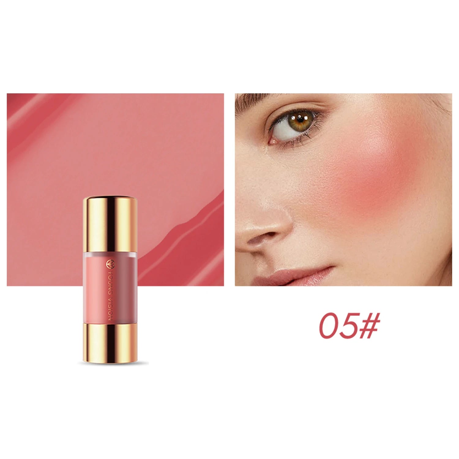 YOUNG VISION 8 colors long-lasting Bottom press moisturizing easy makeup blush pencil solid creamy Liquid blusher