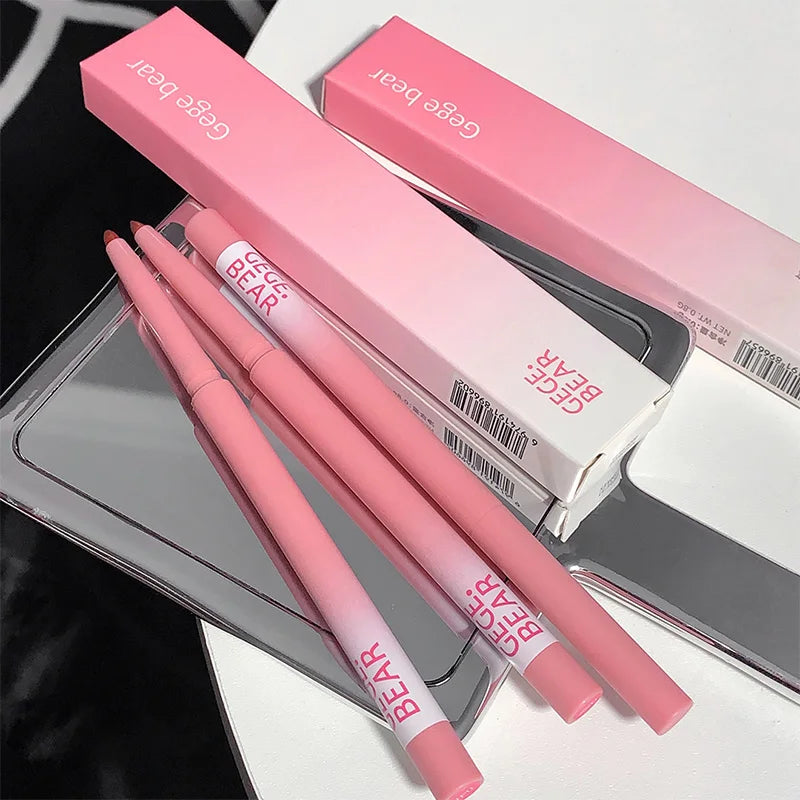 Gege Bear Lip liner Shimmer Matte Lip Liner Pencil Long Lasting Lipstick Pen