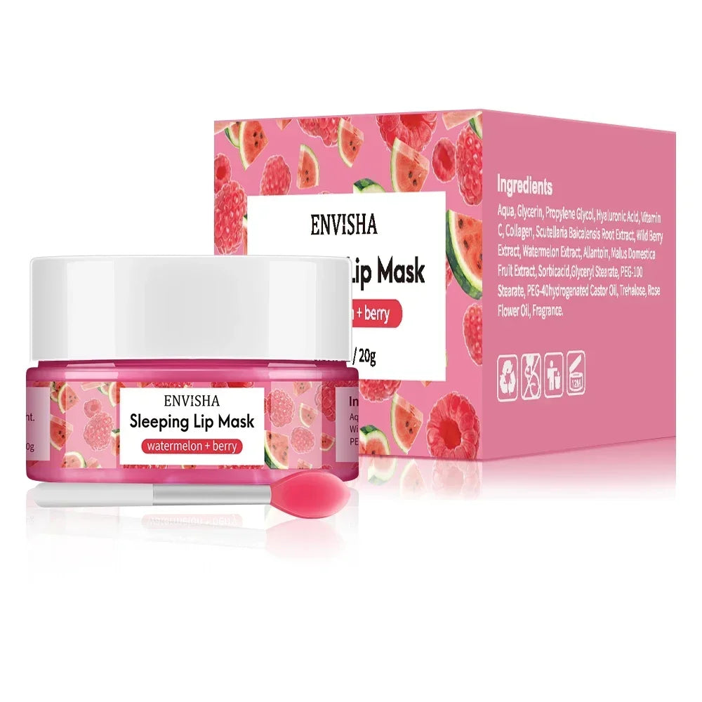 Lip Mask Sleeping Maintenance Moisturizing Fade Lines Nourishing Balm Skin Care Beauty Health Exfoliating Anti Drying Coconut