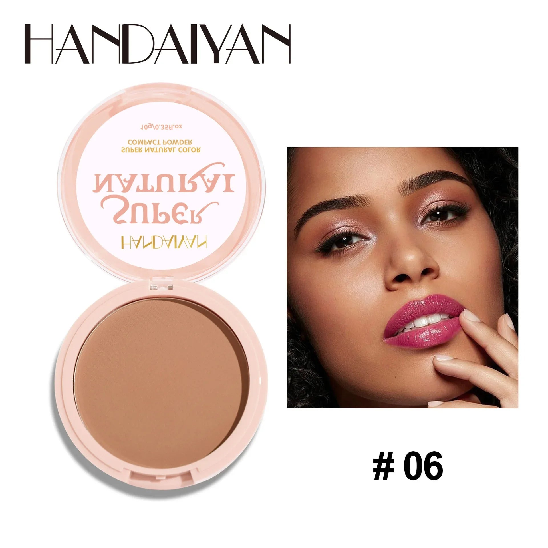 8 Color Matte Face Pressed Powder Oil Control Natural Setting Powder Foundation Full Coverage Waterproof Lasting Makeup