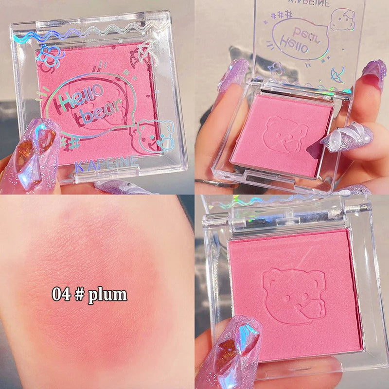 Monochrome Blush Palette Rose Hawthorn Cheek Tint Blusher Powder Natural Face Makeup Matte Peach Rouge Contour Shadow Palette