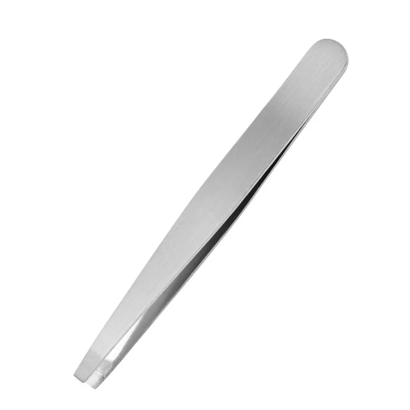 1/4PCSProfessional Stainless Steel Eyebrow Tweezers - Precise Facial and Inner Hair Removal - Alcohol-Free