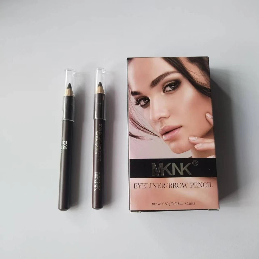Professional Multi-Function Wooden Makeup Pencil Waterproof For Eyebrows & Eyeliner All-in-One Precision Tip Long Wear Cosmetic