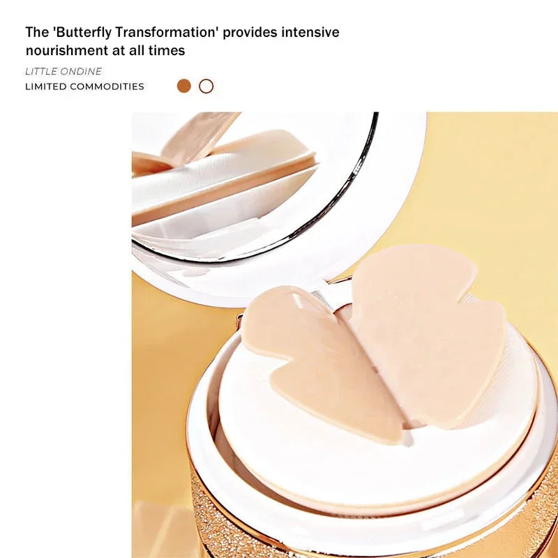 Air Cushion Butterfly Cream Moisturizing Foundation Whitening Oil-control Waterproof Makeup Cosmetics