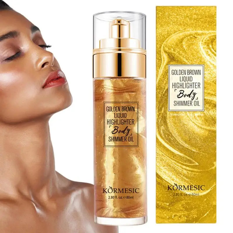 Glitter Spray Hair Body Glitter Spray Sparkly Quick High-Gloss Face Highlighter Long Lasting Shimmery Body Makeup Spray