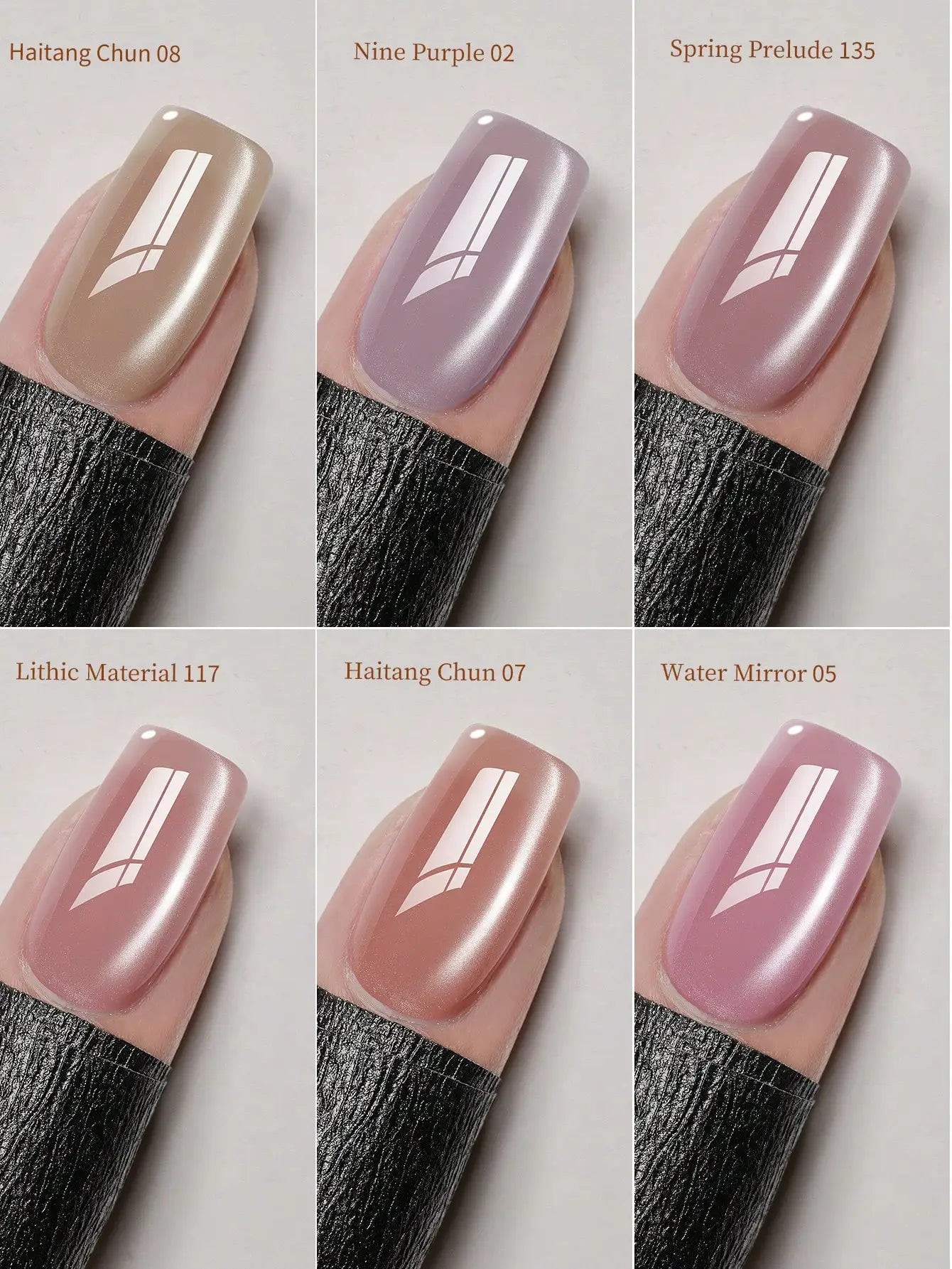 XEIJAYI 6Pcs 15ML Pink Series cat eye Nail Gel polish set Semi Permanent Nail Art Soaking UV LED Nail Salon DIY Nail Salon Gel F