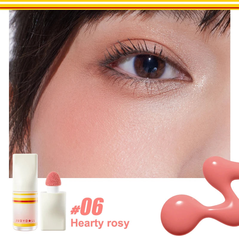 Judydoll Liquid Blush, Expanding & Shrinking Shade for Natural Flush, Long-Lasting, Dewy Finish for Fresh & Radiant Cheeks