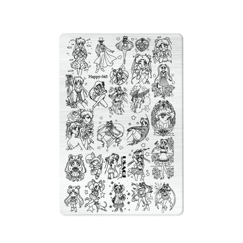 Maple Leaf Nail Stamping Plates Autumn Winter Leaves Design Polish Stencil Nail Printing Stamp Image Manicure Mold Stencil Tool
