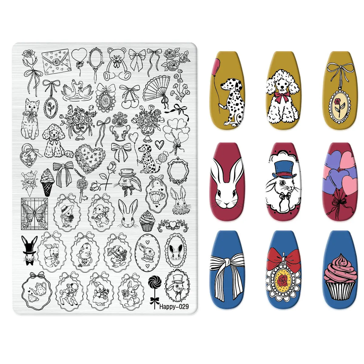 Maple Leaf Nail Stamping Plates Autumn Winter Leaves Design Polish Stencil Nail Printing Stamp Image Manicure Mold Stencil Tool