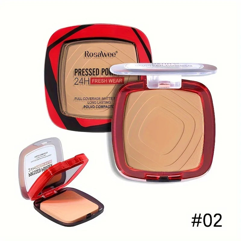 Full Coverage Pressed Powder Foundation Matte Control Oil Foundation Long Lasting Face Makeup