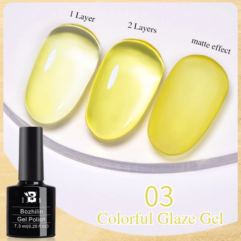 AWStorG 7.5ML Golden Gradient Cat Eye Magnetic Gel Sparkling Glitter Nail Polish Semi Permanent UV Nail Art No Need Base Color