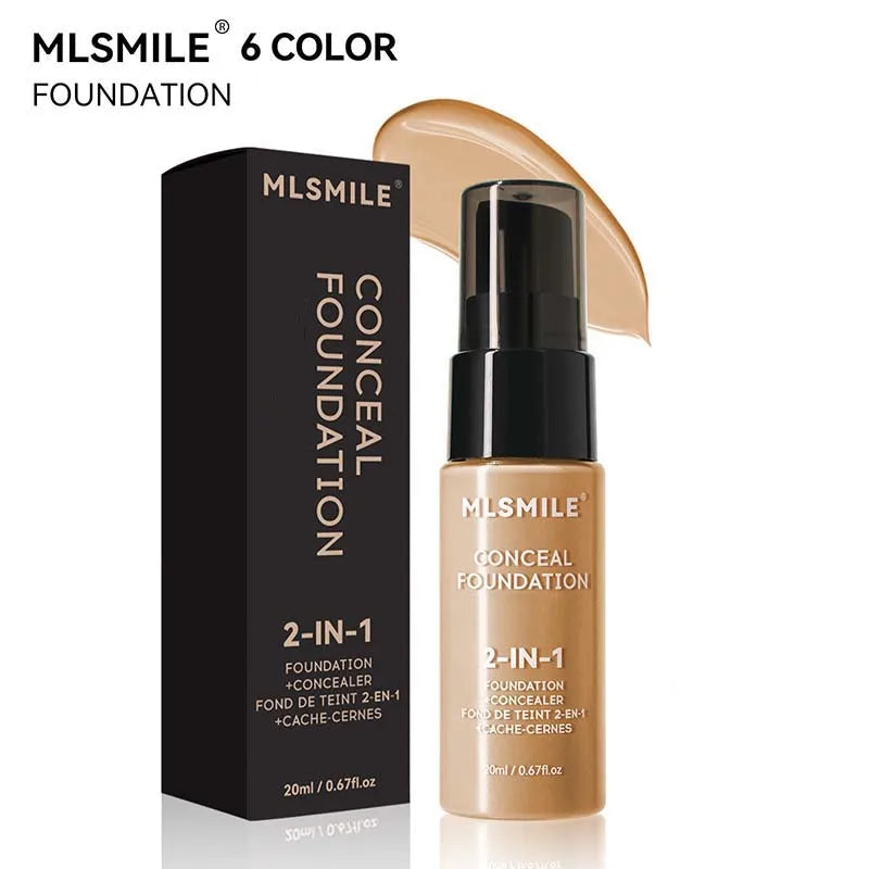Full Coverage Face Foundation Cream | Oil-Control, Matte, Waterproof, Long-Lasting Base Makeup for Professional Finish