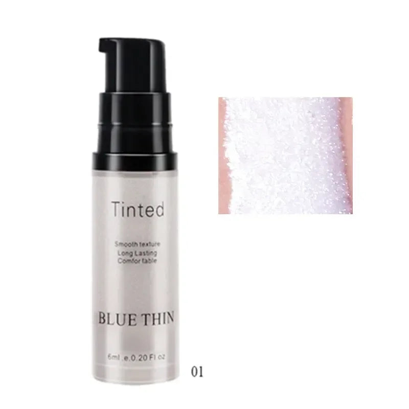 Fashion Highlighter Powder Spray High Gloss Glitter Powder Spray Shimmer Sparkle Powder Makeup for Face Body Highlight Makeup