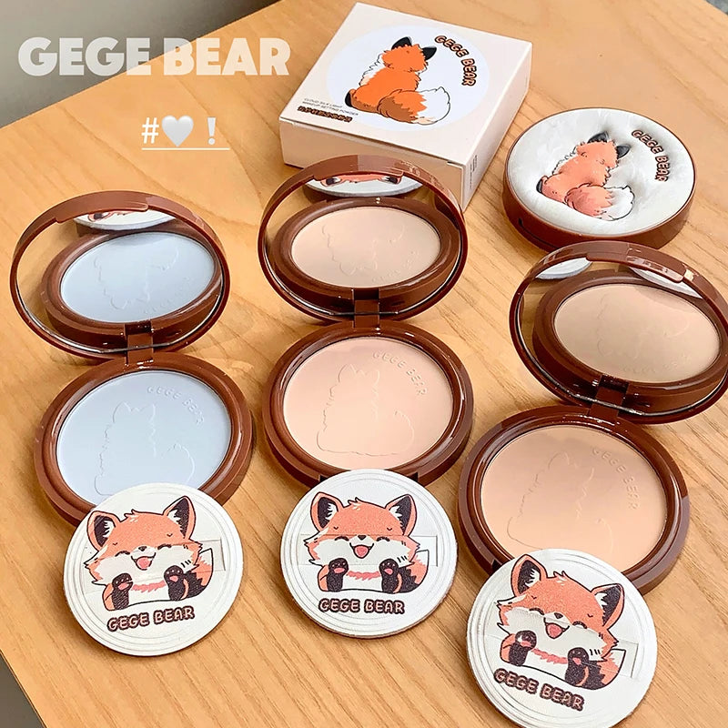Gege Bear Light Face Large Volume Setting Powder Cute Matte Matte Setting Makeup Long-lasting Lightweight Setting Powder