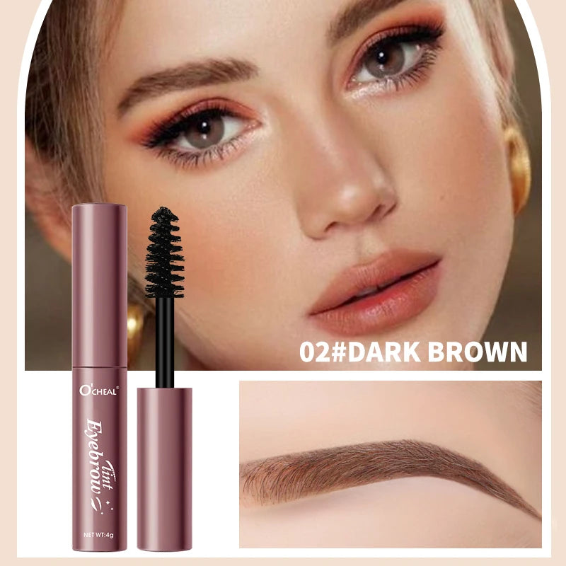 Ocheal Eyebrow Gel 4 Colors Long-lasting Fixed Eyebrow Waterproof Dyeing color Quick-dry Hose Transparent Eyebrow Gel Eye Makeup
