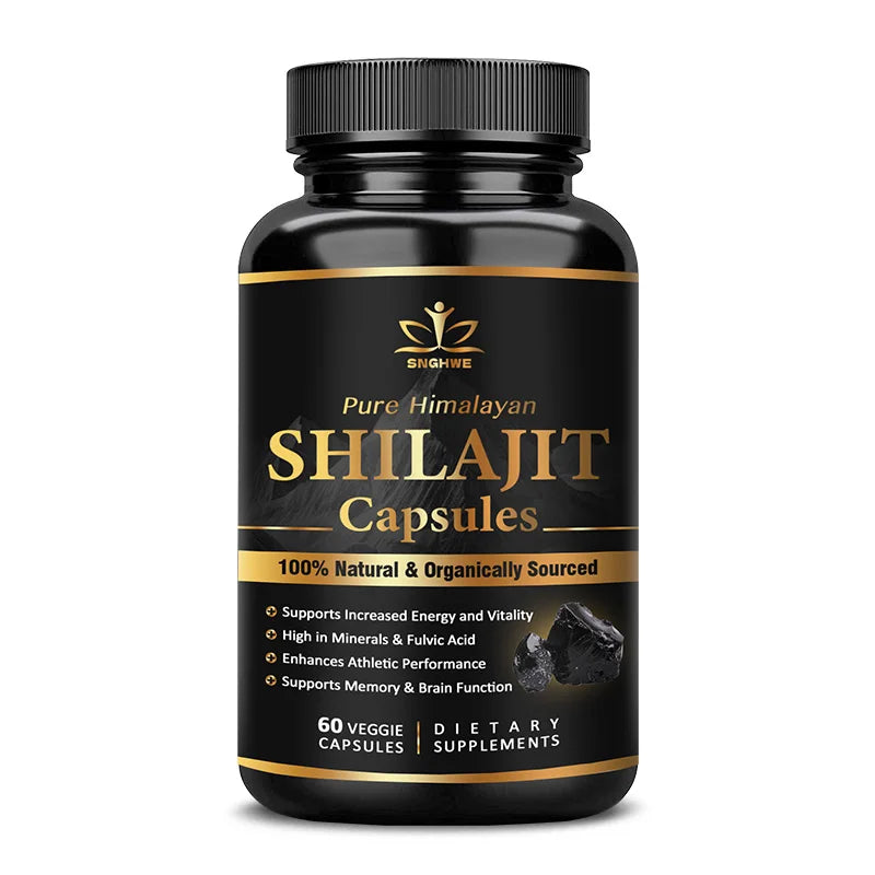 Shilajit Pure Himalayan Organic-Shilajit Supplement with Purity, High Dosage&Potency for Energy, Strength & Immunity,Men & Women