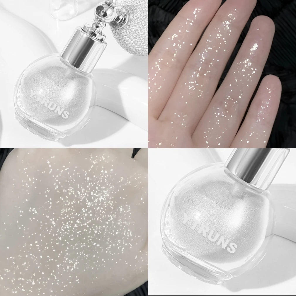Star glitter spray, body makeup highlighter, 3D glitter powder, suitable for performance and dance party