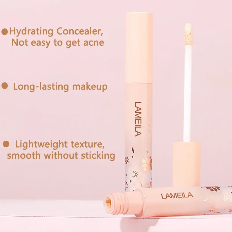 3 Colors Liquid Concealer High Covering Moisturizing Oil Control Foundation Cover Pores Dark Circles Freckle Face Makeup