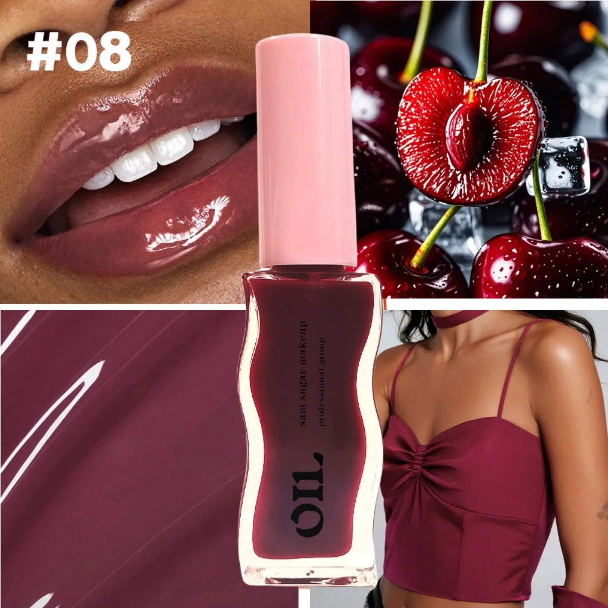Fruit Honey Essence Lip Oil Sexy Plump Lip Jelly Grape Tinted Lip Liquid Waterproof Moisturize Oil Lipgloss Makeup Makeup