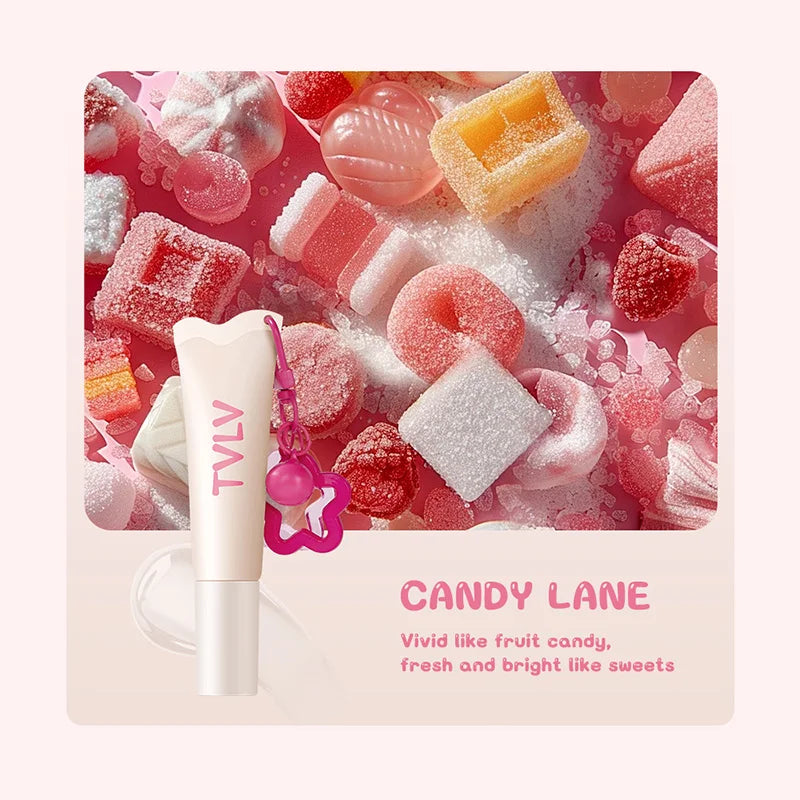 Tvlv Color Lip Gloss Lip Balm Lip Oil 3-in-1 | Essential Moisturizing Lip Care for Fall and Winter, Improves Lip Wrinkles, Prevents Cracking, and Enhances Tone.
