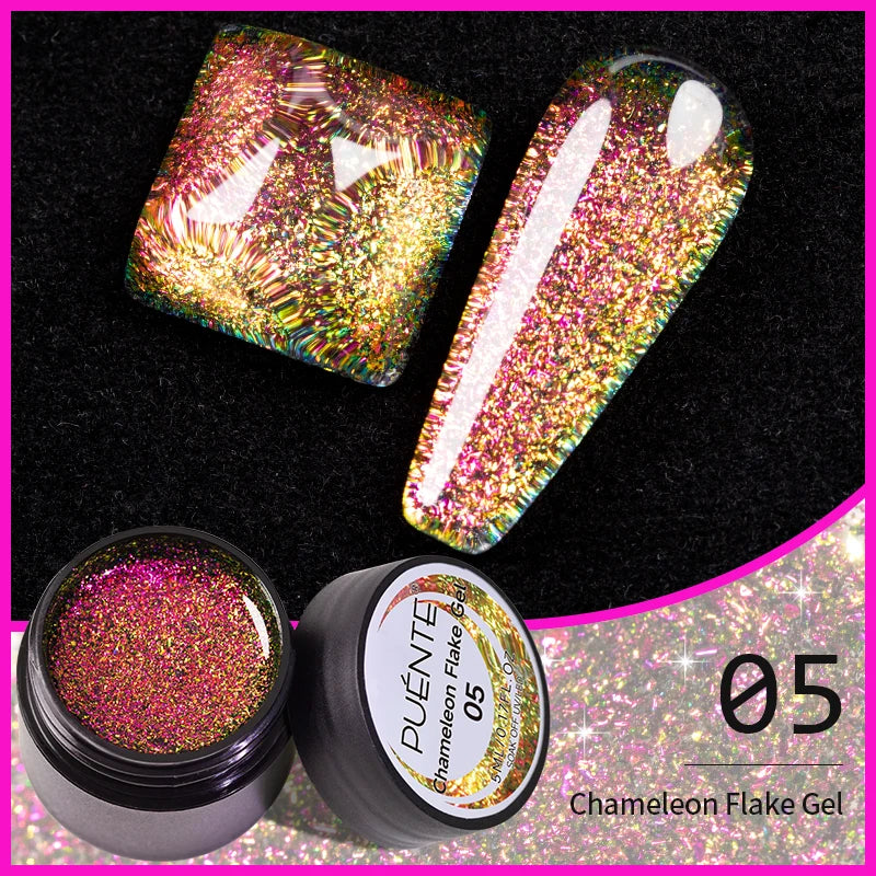 8ML Christmas Sparkling Reflective Diamond Glitter Liner Gel Nail Polish Soak Off UV Semi-Permanent Nail Art Varnish Manicure