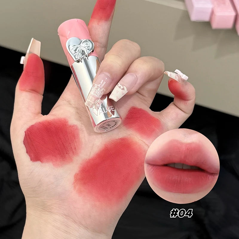 Red Tone Lip Glaze Matte Velvet Lipstick ART VALUE Long-lasting Whitening Non-fading Non-stick Cup Lip Cream Lip Mud