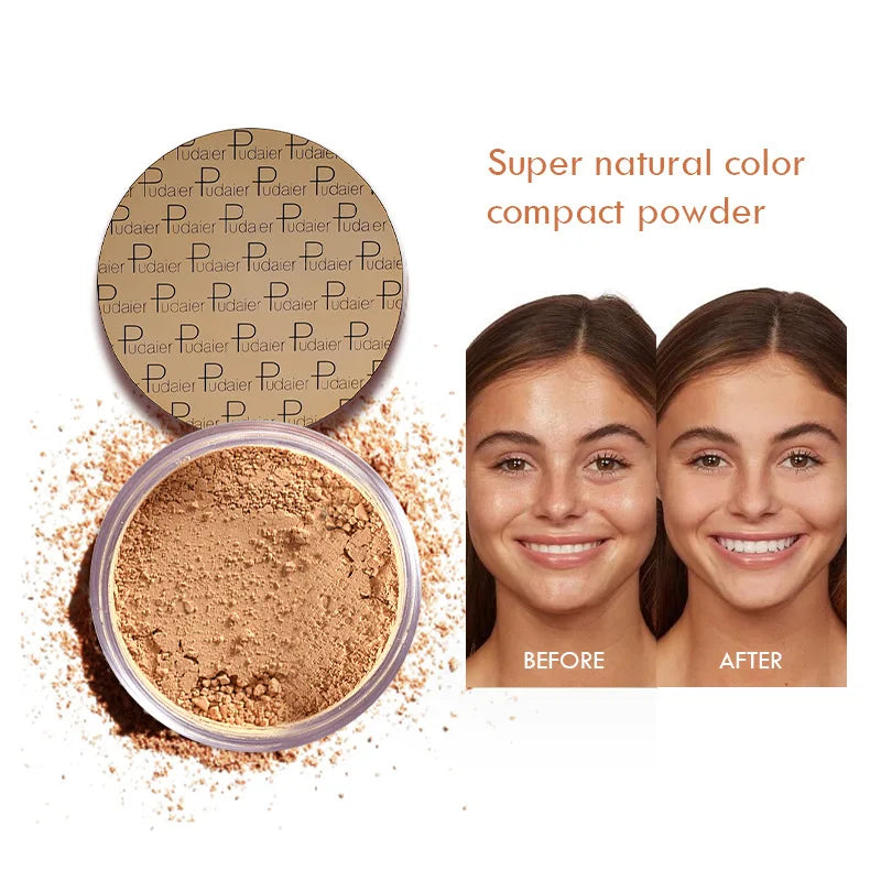 8 Color Long-Lasting Oil Control Matte Loose Face Powder - Invisible, -Matte Finishing Powder For Foundation Makeup