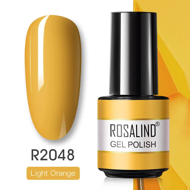 ROSALIND Gel Nail Polish Matte Base Top Coat For Soak Off Gel Polish UV LED Gel Semi Permanent Varnishes Design Nail Art