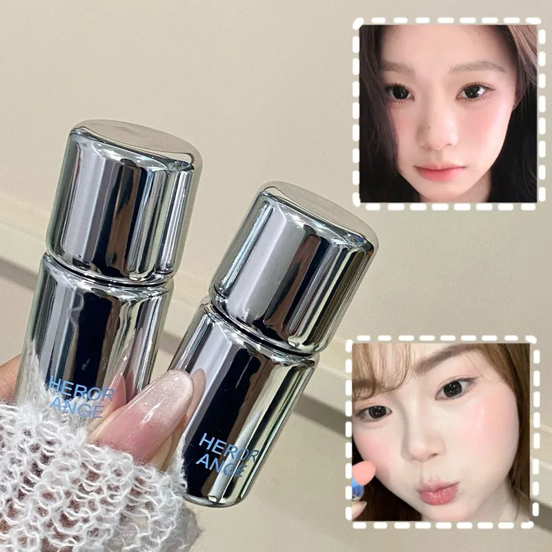 Korean Liquid Powder Blusher Natural Enhancement Color Low Saturation Matte Multi-purpose Powder Blusher Liquid Water Gloss