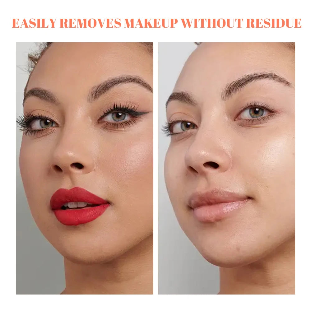 50ML Portable Makeup Remover Lotion,Cleansing Lip Eye Gentle Care Make-Up Travel Skin Remover Cleanser,Face Refreshing Cosmetics