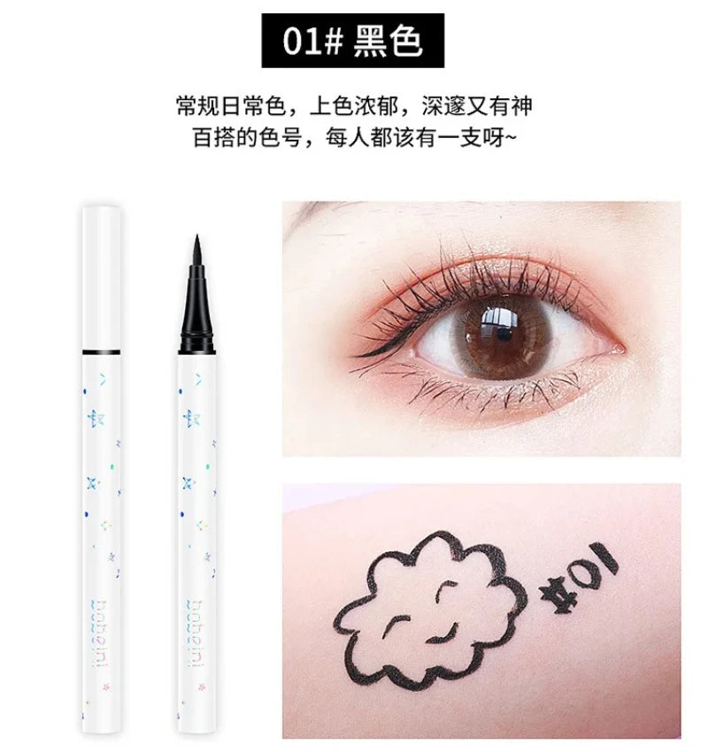 Black / Brown Liquid Eyeliner Waterproof Long Lasting Eye Liner Pencil Quick Drying Not Bloom Natural Eyleliner Pen Makeup