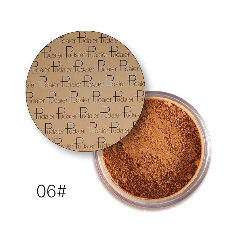 8 Color Long-Lasting Oil Control Matte Loose Face Powder - Invisible, -Matte Finishing Powder For Foundation Makeup