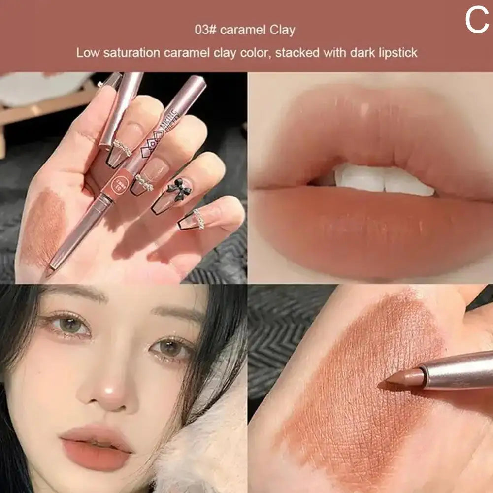 Matte lipliner Long-lasting Automatic Lip Liner Lipstick Lip Pencil Line Pen Beauty Waterproof Moisturizing