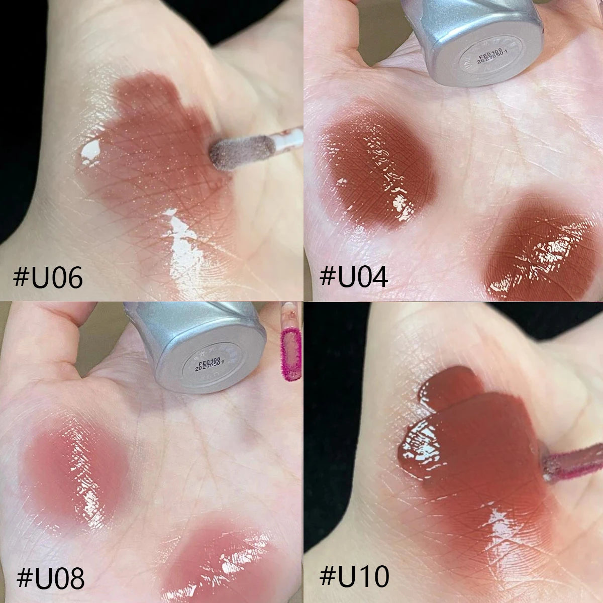 Uhue Water Gloss Mirror Lip Glaze,Lightweight & Non-Sticky,Mirror-like Shine,Plumping Effect,Glossy Brightening,Special Edition