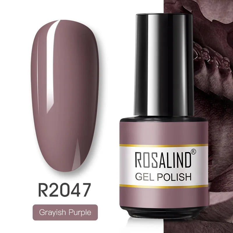 ROSALIND Gel Nail Polish Matte Base Top Coat For Soak Off Gel Polish UV LED Gel Semi Permanent Varnishes Design Nail Art