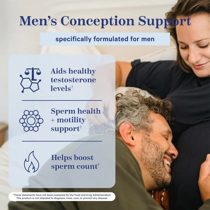 Fertility Capsules for Men Increase Sperm Quality Vitality Sperm Motility Count Booster Support Supplement