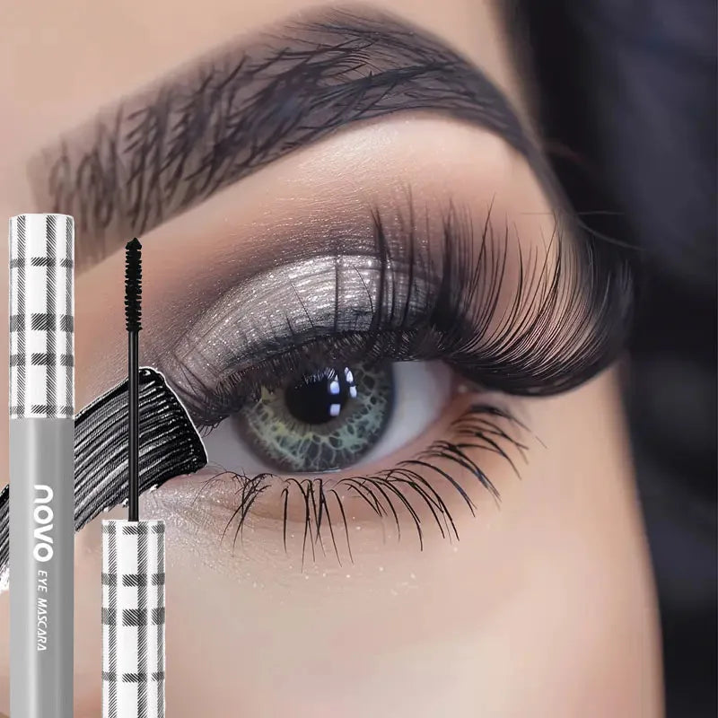 Black Mascara, Waterproof & Long-Lasting, Volumizing and Curling and Extension, Suitable for Mascara Base and Everyday Look