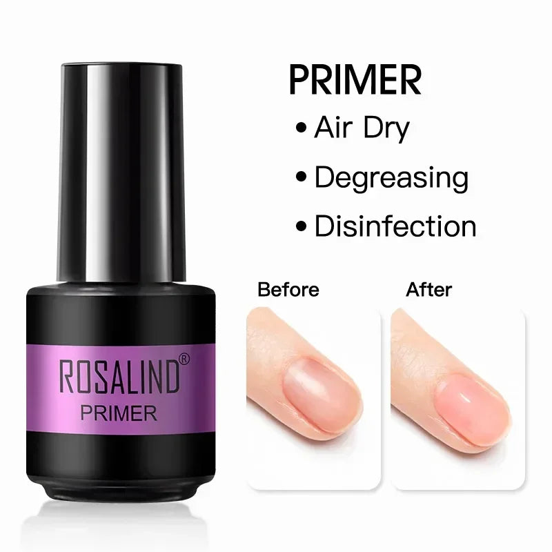 ROSALIND Glossy Matte Top Coat Nail Gel Polish Rhinestone Top Coat Glue Gel Varnishes Semi Permanent UV/LED Cure