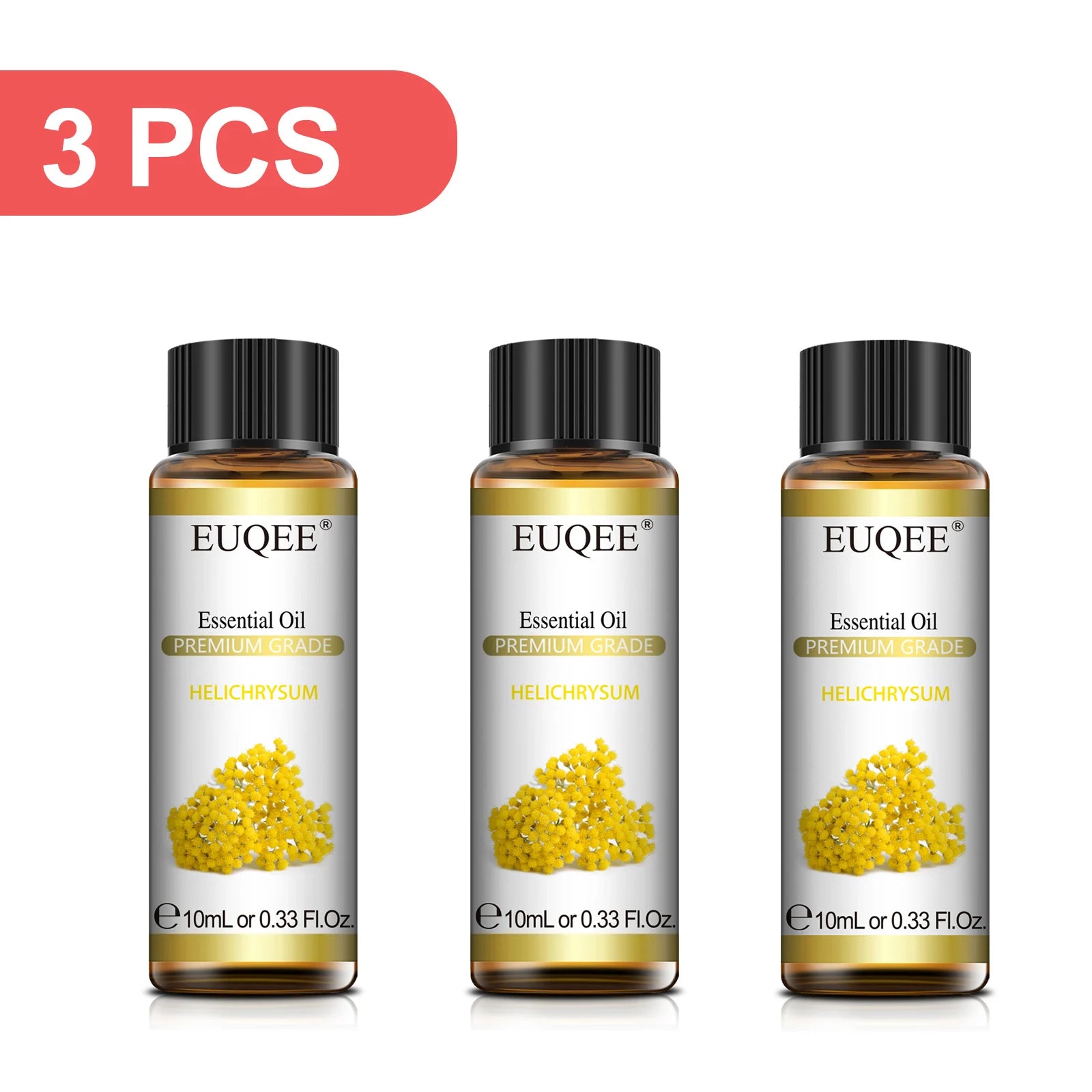 EUQEE 3PCS 10ml Pure Plant Essential Aromatherapy Oils Sandalwood Cedarwood Citronella Cinnamon Aroma for Humidifiers Diffusers