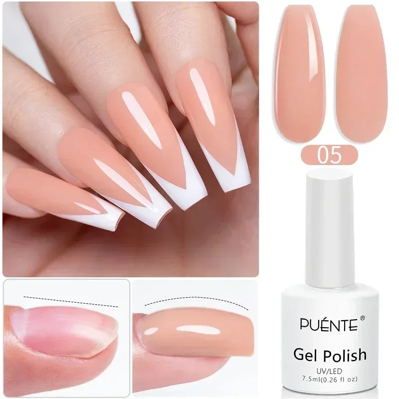 PUENTE 7.5ML Vibrant Blue Cat Eye Gel Nail Polish High Glossy Long-Lasting Soak Off UV Semi-Permanent Nail Art Varnish Manicure