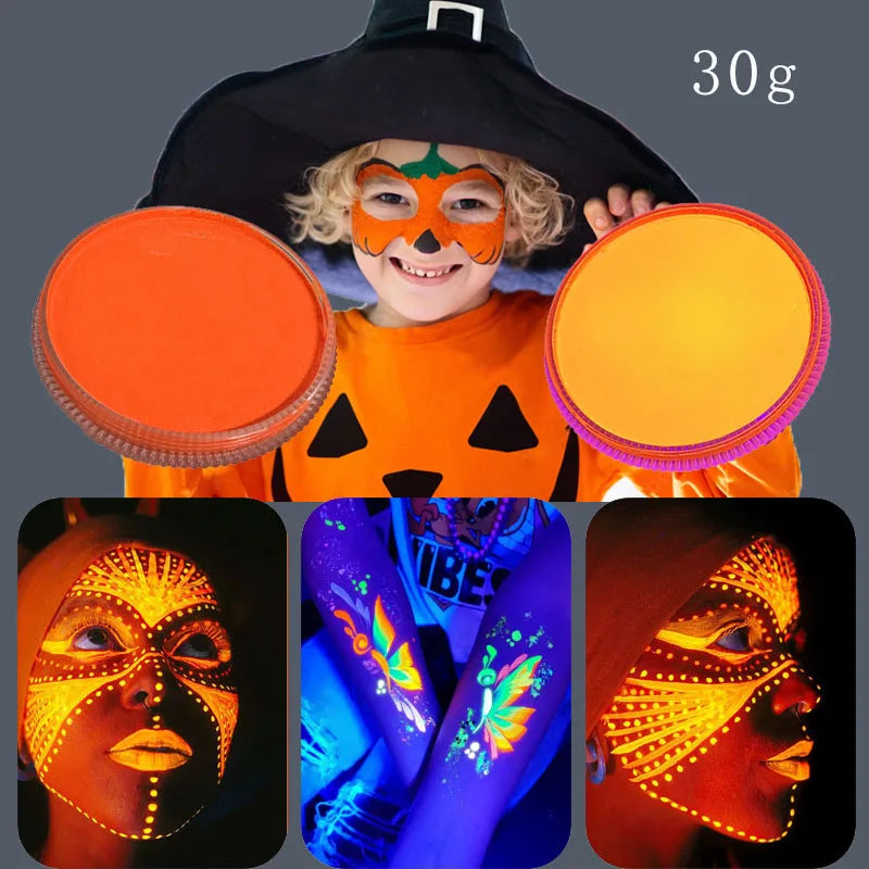30G Face Paint Children's Face Body Paint Water-Soluble Makeup Halloween Stage Makeup Body Paint Pigments Face Makeup